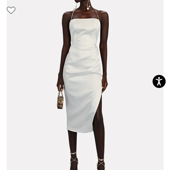 manning cartell miami heat backless dress Manning Cartell Miami Heat Midi Backless Dress White Size 4